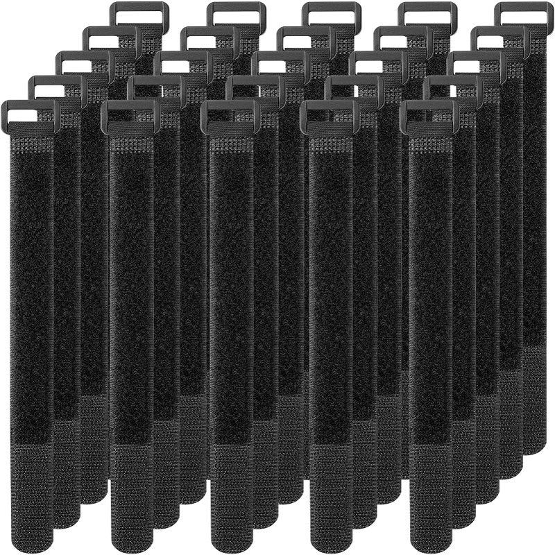 Pasow Adjustable Cable Ties Organizer Fastener with Plastic buckle (12Inch Pack of 25) - Image 1